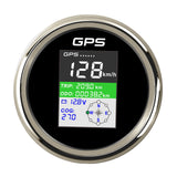 Stainless Steel GPS Speedometer Gauge Digital Waterproof Backlight LCD 9-32V MPH Speedometer 85mm for Truck Motorcycle Boat Car