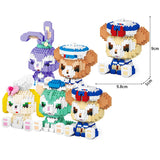 Cartoon Animals Micro Blocks Mini Building Bricks DIY 3D Model Toys Miniature Blocks Kids Gift