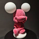 Cartoon Mouse Table Lamp Designer Nordic Living Room Children's Princess Room Bedside Lamp Net Red Cute Dimming Night Light
