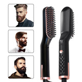 Men's warm hair brush, hair straightener, personal care, hair straightener, anti-static