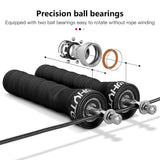 Anti-slip Sweat-absorbent Belt Racing Bearing Skipping Rope Bearing Skipping Weight-bearing Jump Fitness Training Adjustable