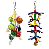 Parrot Combination Toys Bird Chewable Bite Climbing Rope Swing Cotton Rope Bite String 6Pcs Set Toys For Parrots Game In Cage