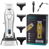 Professional Cord/cordless Electric Hair Trimmer Metal Housing Hair Clipper Beard Trimmer Salon Hair Cutter Machine Rechargeable