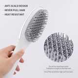 Electric Hair Brush Dryer Comb Vibration massager Fast Hair Straightener Comb Negative ions Wet & Dry Hair Care Styling Tools