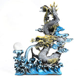 1PC Fish Tank Decoration Simulation Resin Dragon Shaped Ornaments DIY Aquarium Landscaping Supplies