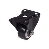 4Pcs 1.5 Inch Dia Heavy Duty 200KG Black Polyurethane Fixed Castor Wheels Trolley Furniture Caster