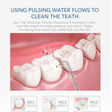 Nicefeel Oral Irrigator Water Flosser Dental Jet Teeth Cleaner Hydro Jet With 600ml Water Tank &amp; 7 Nozzle and 1 Toothbrush