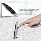 31 cm Shower Squeegee Stainless Steel Premium Window Squeegee with Wall Hanger for Shower Doors, Bathroom, Kitchen
