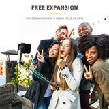 L09 Gimbal Stabilizer With Fill Light Bluetooth Telescopic Selfie Stick Video Tripod For Phone Smartphone