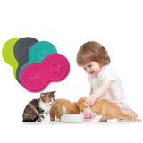 Pet Dog Puppy Cat Feeding Mat Pad Cute Cloud Shape Silicone Dish Bowl Food Feed Placement Pet Accessories Easy Cleaning Pad Mat