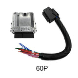 1 Set 60 Pin Automotive EDC17 Computer Board Common Rail Connector Plug With Wiring Harness For Weichai Xichai J6