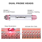EMS Eye Massage Pen LED Photon Radio Frequency Vibration Heating Anti Aging Eye Care Anti Wrinkles Beauty Home Mesotherapy