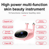 3 in 1 Ultrasonic High frequency Vibration Facial Eyes Massager Deep Cleansing Nutrition Introduction oxygen Injection Spray Gun