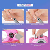 Professional Electric Nail Art Drill Pen Replacement Part Handle File Polish Grind Machine Max 35K Handpiece Manicure Accessorie