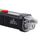 TANiCE Non-Contact Voltage Tester Pen With LED Flashlight Pre-Installed Battery And Outlet Tester Socket Tester Kit & EU Adapter