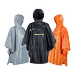 Waterproof Rain Poncho with Hood and Arms for Camping Hiking 3 in 1 Multifunctional Lightweight Reusable Raincoat for Adults