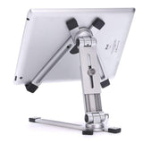 Tablet Stand Aluminum Adjustable Angle/Height Foldable Holder Mobile Phones Books Hands Free Bracket for iPad Air Mini iPhone