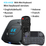 Transpeed Android 10.0 Bluetooth TV Box Voice Assistant 6K 3D Wifi 2.4G&5.8G 4GB RAM 64G Media player Very Fast Box Top Box