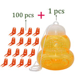 100 Pcs Two-legged bee king cage + 1 pcs Wasp catching cage beekeeping tools set beekeeping equipment Bee tool Combination