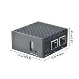 NanoPi R2S Open Source Mini Router with Dual Ethernet Ports 1GB RK3328 for Smart Home Gateway Bundle Metal Case M3GD