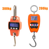 Crane Scale 200kg/300kg Weighing Digital Industrial Hanging Scale 200kg/441lb Heavy Duty Hanging Hook Scales Stainless Steel