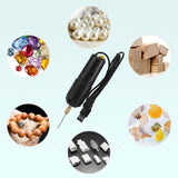 Drill Set Resin Electric Drill with 10pcs Drills Bits 100pcs Screw Eye Pin 40pcs Key Rings for Jewelry DIY Aluminum Products