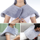 Electric Heating Pad for Neck Back Pain Relief Shoulder Heating Shawl Wrap Pain Relief Heat Therapy Winter Thermal Blanket