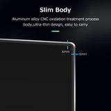 15.6 inch Portable Monitor IPS Screen 3840*2160 Resolution 170° Viewing Angle 60Hz Refresh Rate Wide Compatibility Silver