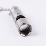 Outdoor  Alloy Whistle With Chain Light weight High Decible Titanium Emergency Cheerleading Whistle Survival Camping Ultra