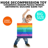 2021 Pop Its Fidget Toy Super Big Size Push Bubble Toy Autism Needs Squishy Stress Reliever Toys Adult Kid Funny Anti-stress