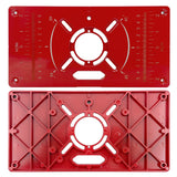 Carpinte Router Table Insert Plate Woodworking Benches Aluminium Wood Router Trimmer Models Engraving Milling Machine With Rings