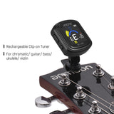 Aroma AT-105 Guitar Tuner Clip Pedal Metronome Digital Sensitive Metronome Tuner On Screen For Guitar Bass Ukulele Violin Tuning