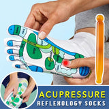Good Healt Acupressure Reflexology Socks Foot Massage Socks Anti Slip Breathable Yoga Socks for Fitness Sports Training One Size