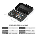 33-In-1 Multipurpose Ratchet Sleeve Set Screwdriver Ratchet Wrench Sleeve Screwdriver Bits Set Magnetic Bits DIY Repair Tool Set