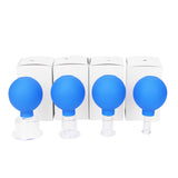 Rubber Head Glass Vacuum Cupping body Massager ventosa Suction Cups Glasses vacuum suction therapy cupping set cans for massage