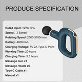 Massage Gun Anti-Drop Body Fascia Gun Body Relaxation Neck and Back Vibrator Slimming Shaping Sport Exercising Pain Relief Tool