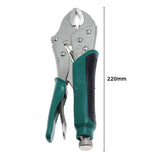 10“Inch Pincers Locking Forceps Adjustable Tightening Clamp Vice Grips Vigorous Pliers With Elastic Rubber Handle Tools