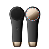 Cold &amp; Heat Red/Blue LED Light Electric Powered Facial Cleaning Brush for Face Exfoliating Deep Cleansing Sonic Facial Scrubber