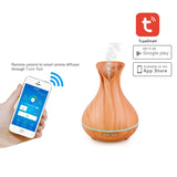 TUYA Ultrasonic Humidifier Electric Aroma Air Diffuser 400ML  Wood Grain Air Humidifier Essential Oil Aromatherapy Mist Maker