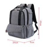 Multifunctional Nylon Baby Bag Large Capacity Diaper Nappy Bag Backpack Travel Knapsack Including Changing Pad