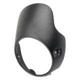 Black Motorcycle Retro Cafe Racer Style 7inch Headlight Fairing Windshield Screen Protector Kit Universal Ornamental