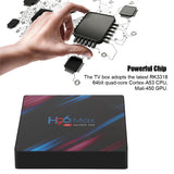 H96 Max Android 9.0 Smart TV Box 1080P 4K HDR RK3318 4+32G 3D H.265 Video Media Player 2.4G 5GHz Wifi Bluetooth Smart TV Box