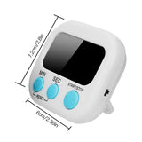 LCD Digital Kitchen Timer Big Digits Loud Alarm Magnetic Backing Stand with Large LCD Display For Cooking Baking Sports Games