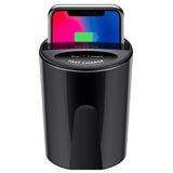 Fast Wireless Car Charger Cup for Samsung S10/S9/S8/Note10 10W Qi Wireless Charging Car Cup for IPhone 11Pro/Xs Max/Xr/8