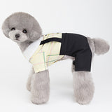 Dog Summer Spring Suit Fancy Costume Cotton Shirt & Dress Doberman Cosplay Pet Couple Bichon Pomeranian Clothes for Small Dogs