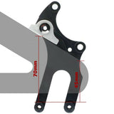 Road Bike Disc Brake Adapter No Disc Brake Fixed Seat Converter Durable Metal Bicycle Accessories Folding Bike