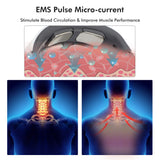 Smart EMS Pulse Neck Massager USB Rechargeable Cervical Traction Therapy Massage Stimulator Relaxation Pain Relief Health Care