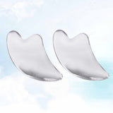 2Pcs Transparent Scraping Boards Practical Beauty Salon Supplies Guasha Massage Tools for Parents Mengua sha massage tool