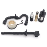 2X Oil Pump Worm Gear Fuel Oil Filter Line Hose Kit For Stihl MS 180 170 MS180 MS170 018 017 Chainsaw Parts 11236407102
