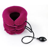 Air Cervical Collar Inflatable Collar Neck Traction Massager Vertebra Therapy Pain Relief 3 Layer Pillow Health Care masajeador